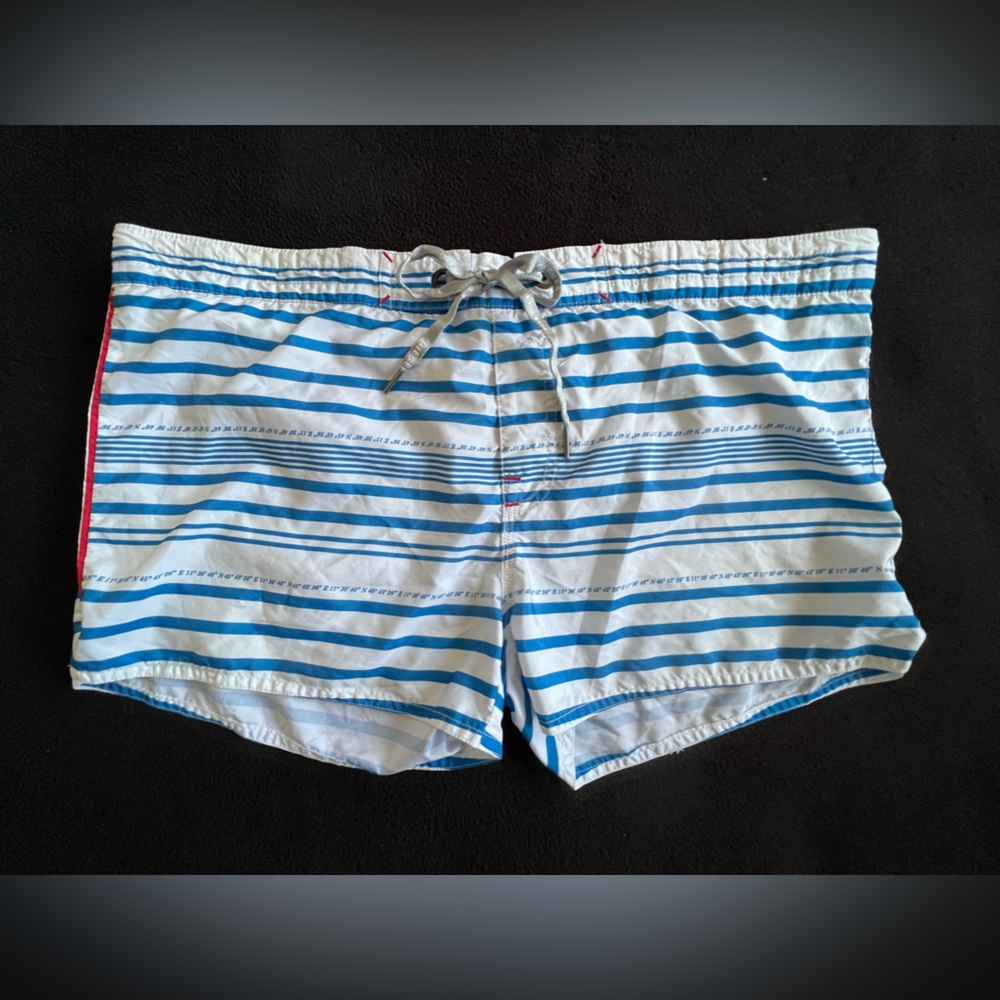 Diesel Men’s Swim Short Square Cut Boardshorts w/Liner Drawstring and Pocket